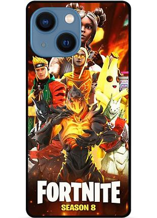 Силиконовый чехол бампер для iphone 15 plus с рисунком fortnite marvel фортнайт марвел