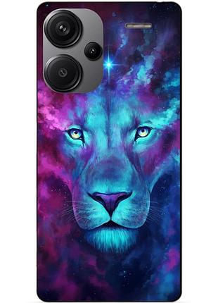 Чехол силиконовый бампер для xiaomi redmi note 13 pro plus 5g с рисунком космический лев
