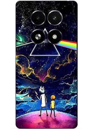 Чехол силиконовый бампер для realme 13+ plus 5g с рисунком рик и морти rick and morty
