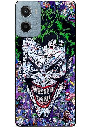 Чехол силиконовый бампер для motorola moto e15 с рисунком джокер joker