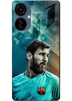 Силиконовый чехол бампер для oppo a3 с рисунком leo messi месси