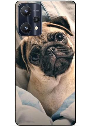 Силіконовий чохол бампер для realme 9 pro з малюнком фото мопс