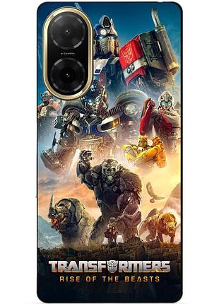 Силіконовий чохол бампер для xiaomi poco c71 з картинкою звіробої трансформери transformers