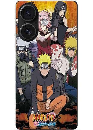 Чехол силиконовый бампер для iphone 16 plus с рисунком naruto наруто аниме