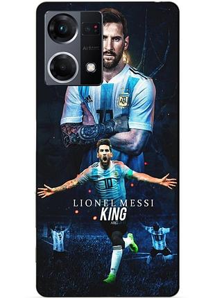 Силіконовий чохол бампер для oppo reno 7 з малюнком messi or мессі