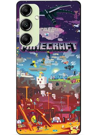 Силіконовий чохол бампер для samsung a04s гра minecraft майнкрафт