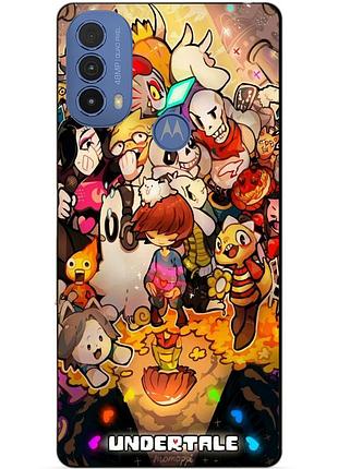 Силіконовий чохол бампер для motorola moto e20 з малюнком андертейл undertale