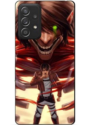 Чехол силиконовый бампер для samsung a32 с рисунком attack on titan атака титанов