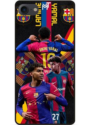 Чехол силиконовый бампер для iphone 7 с рисунком ламин ямаль lamine yamal barcelona