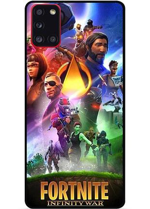 Силіконовий чохол бампер для samsung a21s з малюнком fortnite фортнайт