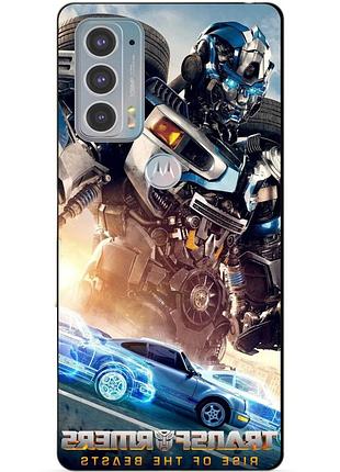 Силіконовий чохол бампер для motorola edge 20 з малюнком міраж трансформери