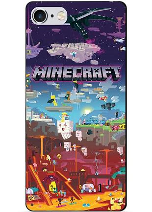 Силіконовий чохол бампер для iphone 6 гра minecraft майнкрафт