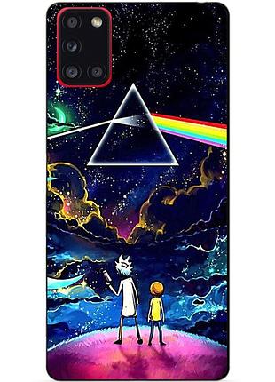 Силіконовий чохол бампер для samsung m21 з малюнком рік і морті rick and morty