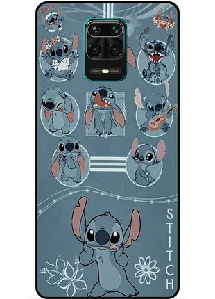 Чехол силиконовый бампер для xiaomi redmi note 9s с картинкой стич stitch