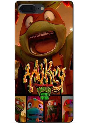Силіконовий чохол бампер для iphone 8 plus з малюнком майки mikey черепашки ніндзя
