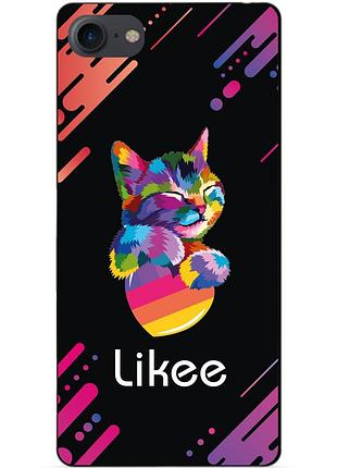 Силіконовий чохол бампер для iphone se 3 2022 з малюнком likee лайки