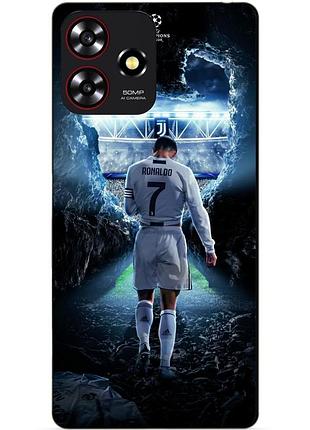 Силіконовий чохол бампер для zte blade a73 з малюнком ronaldo роналдо