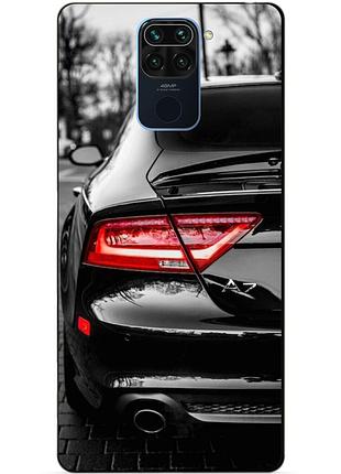 Чехол силиконовый бампер для xiaomi redmi note 9 с рисунком audi ауди машина авто