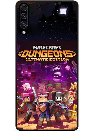 Силиконовый чехол бампер для samsung m10 стив minecraft крипер майнкрафт