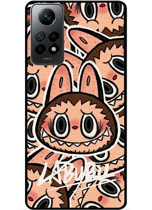 Силіконовий бампер чохол для xiaomi redmi note 12 pro з малюнком лабубу labubu