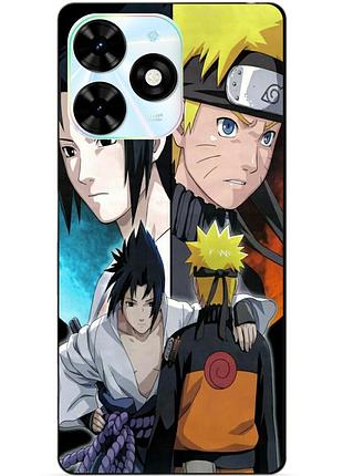 Чехол силиконовый бампер для tecno spark 20 pro с рисунком наруто узумаки naruto