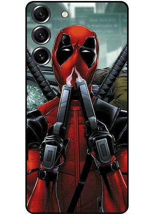 Силіконовий бампер чохол для samsung s23 plus з малюнком дедпул deadpool
