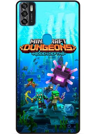 Силіконовий чохол бампер для zte blade a7s з малюнком майнкрафт minecraft