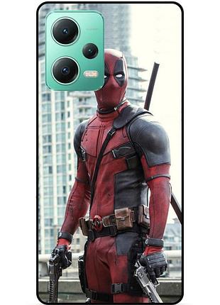 Силіконовий бампер чохол для xiaomi redmi note 12 5g з малюнком deadpool дедпул