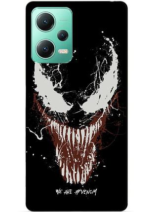 Силиконовый чехол бампер для xiaomi redmi note 12 5g с рисунком веном venom