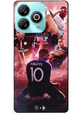 Чехол силиконовый бампер для zte blade a75 с рисунком килиан мбаппе mbappe