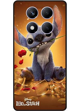 Силиконовый чехол бампер для xiaomi poco x7 лило и стич stitch