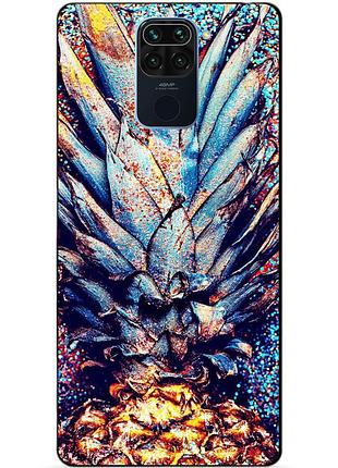 Силіконовий чохол бампер для xiaomi redmi note 9 з малюнком ананас