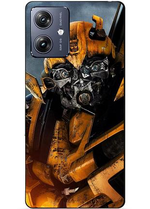 Силіконовий чохол бампер для motorola moto g54 power з малюнком бамблбі bumblebee трансформери