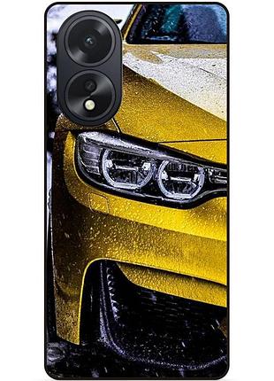 Силіконовий чохол бампер для oppo a38 з малюнком bmw бмв машина авто