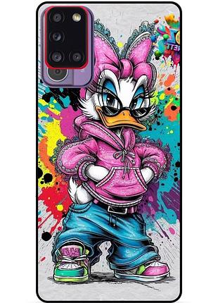 Чехол силиконовый бампер для samsung m51 с рисунком daisy duck disney дейзи дак