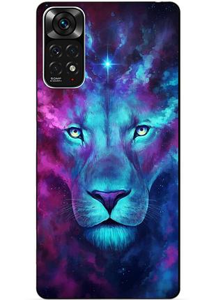Силіконовий чохол бампер для xiaomi redmi note 11s / note 11 з малюнком космічний лев