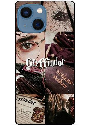 Силиконовый бампер чехол для iphone 13 с рисунком gryffindor гриффиндор гарри поттер harry potter