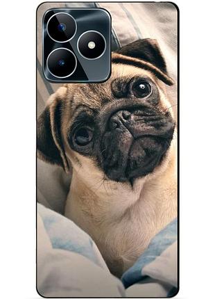 Силіконовий чохол бампер для realme c53 з малюнком фото мопс