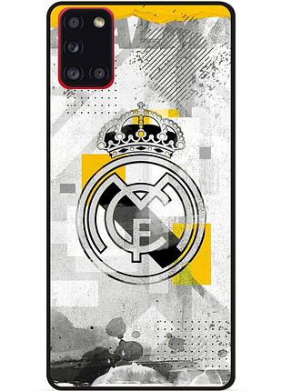 Чехол силиконовый бампер для samsung a31 с рисунком real madrid реал мадрид