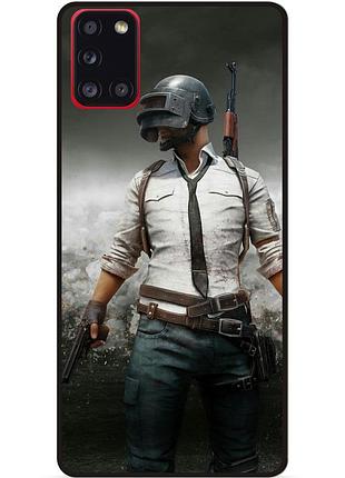 Силіконовий чохол бампер для samsung a71 з малюнком pubg пабг