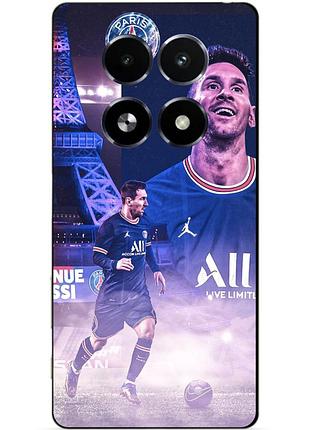 Силіконовий чохол бампер для realme 13 5g з малюнком messi psg мессі