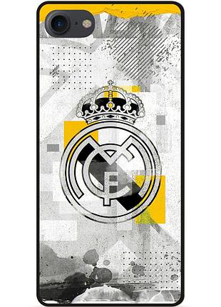 Чехол силиконовый бампер для iphone 7 с рисунком real madrid реал мадрид