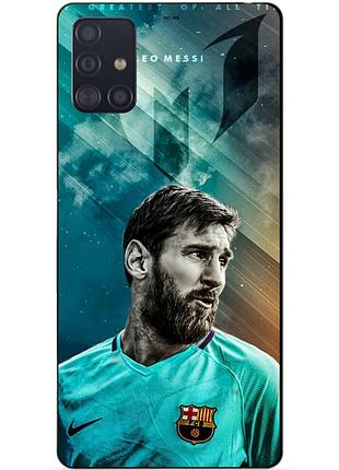 Силіконовий чохол бампер для samsung a71 з малюнком leo messi мессі