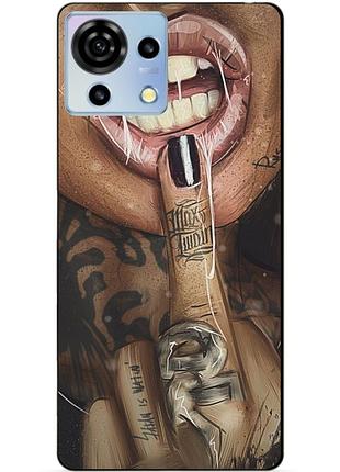 Чехол силиконовый бампер для zte blade v50 vita с рисунком swag