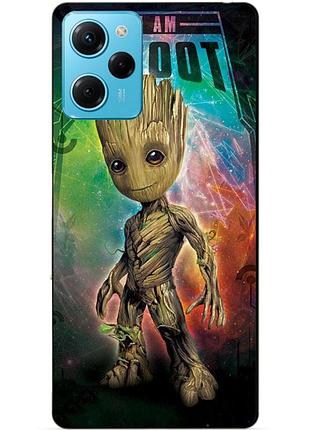 Силіконовий чохол бампер для xiaomi redmi note 12 pro speed edition з малюнком groot грут стражі галактики