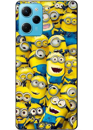 Силіконовий чохол бампер для xiaomi redmi note 12 pro speed edition з малюнком міньйони minion
