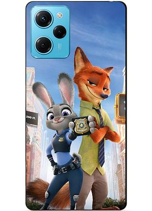 Силиконовый чехол бампер для xiaomi redmi note 12 pro speed edition с рисунком джуди зверополис zootopia