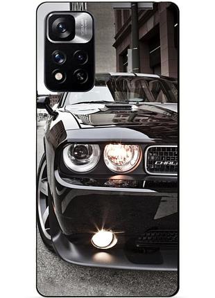 Силіконовий чохол бампер для xiaomi redmi note 11 pro plus 5g з малюнком dodge додж машина авто