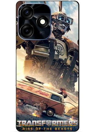 Силиконовый чехол бампер для tecno spark 10c с рисунком уилджек трансформеры