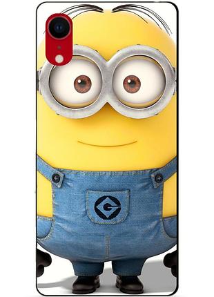 Силиконовый чехол бампер для iphone xr с рисунком миньон стюарт minion